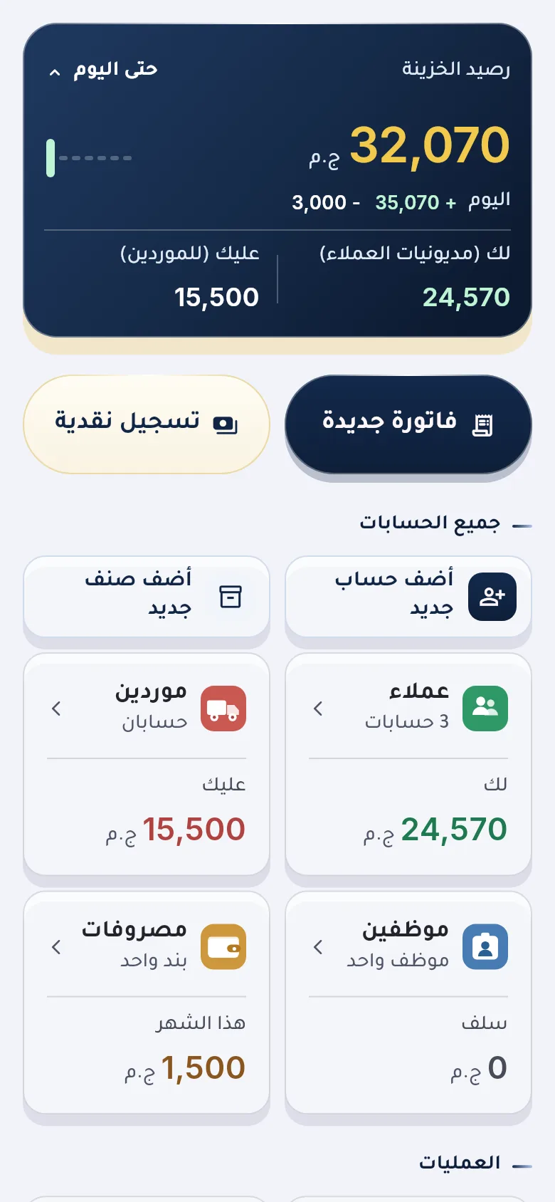 تطبيق دفعاتي لحسابات التجار على الموبايل